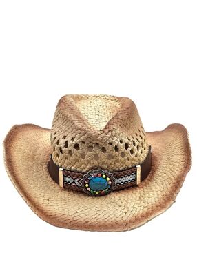Unisex Western Sunshade Beach Straw Cowboy Hat
